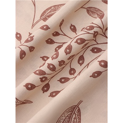 Пододеяльник 1.5-спальный «Экономь и Я. Барбарис», 147×210 см, бежевый, бязь