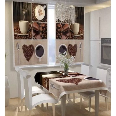 Комплект штор для кухни 3*1,7 м (без тюля)