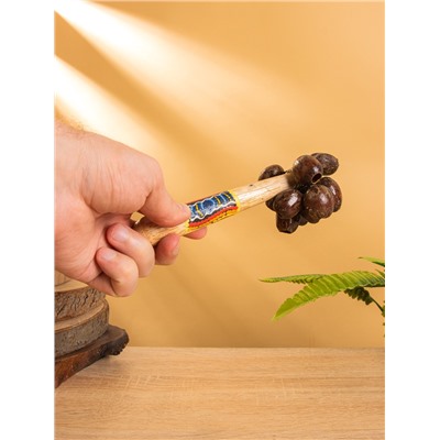 Сувенирный музыкальный инструмент «Маракас с орехами каучукового дерева», 17×7×7 см