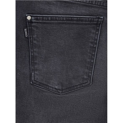 Mom Fit CONTE CON-664 Джинсы mom с эффектом потертости и застежкой на две пуговицы