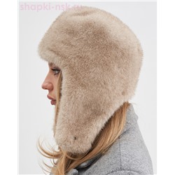 Элла экомех норка Ушанка женская флис (56-57)