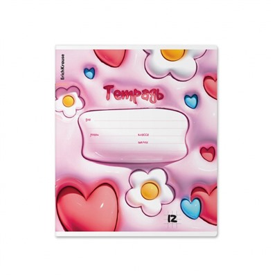 Тетрадь  12л клетка "Bouncy" 63250 ErichKrause