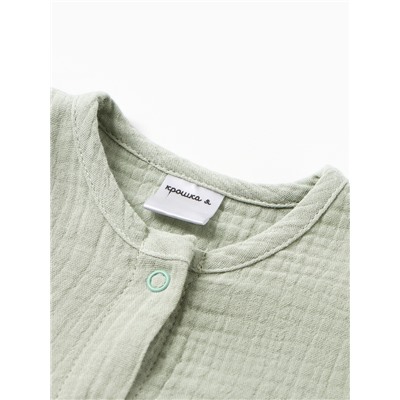 Комбинезон детский «Крошка Я. Муслин», рост 62-68 см, оливковый