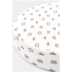 Простыня на резинке 125х75 арт. ПРГ-ОВ/короны