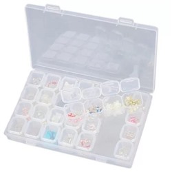 Контейнер пластиковый 28 отсеков для мелочей 17*10*2,5см
