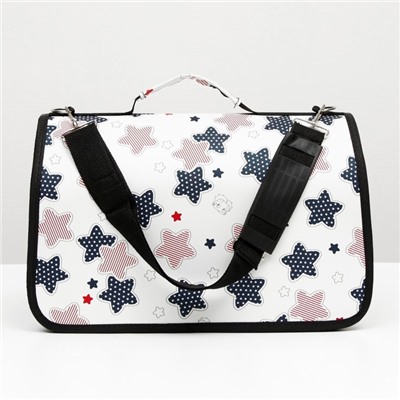 Сумка - переноска для животных «Звёзды», размер L, 53×21×29 см