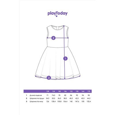 Платье PLAYTODAY, 1088724