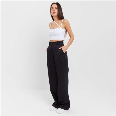 Брюки женские MIST, размер 50 (рост 175 см), чёрные