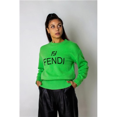 Теплый джемпер F женский арт.1835 (Зеленый)