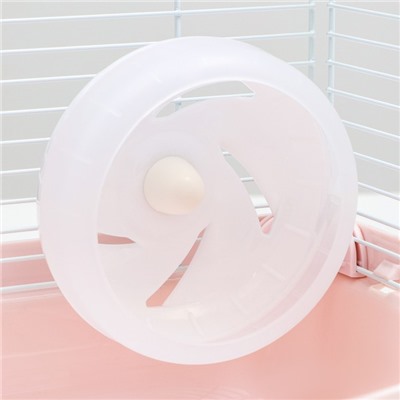 Клетка для грызунов укомплектованная, 23×19×28 см, розовая