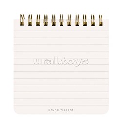 Блокнот "Pocket journal" 90 х 90 мм, 60 л, на гребне "Пионы"