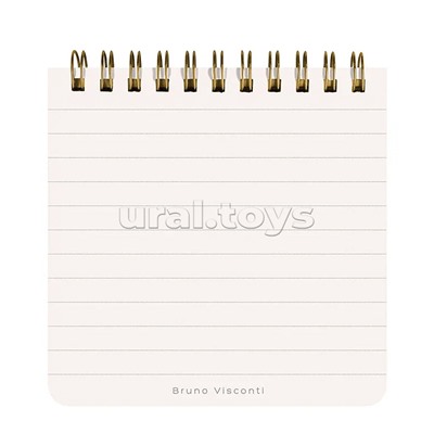 Блокнот "Pocket journal" 90 х 90 мм, 60 л, на гребне "Пионы"