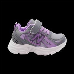 Кроссовки В879-19 серо фиолетовые