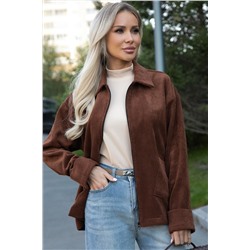 Жакет вельветовый Реджина (коричневый) Б14563-9М