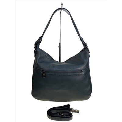 Женская сумка из натуральной кожи, цвет синий