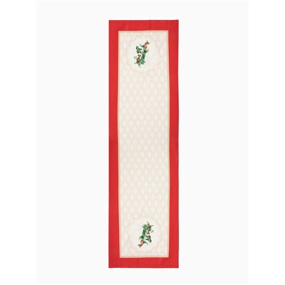 Дорожка «Этель» Christmas wreath, размер 40×149 см, 100% хлопок, саржа 190 г/м²