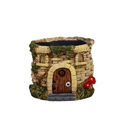 Декоративный горшок для цветов «Замок», 14×14×11 см, керамический, Greengo