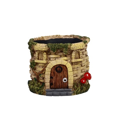 Декоративный горшок для цветов «Замок», 14×14×11 см, керамический, Greengo