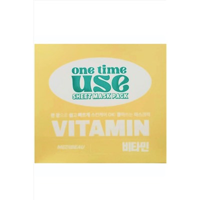 MEDIBEAU Набор тканевых масок для лица с витаминами / One Time Use Vitamin Sheet Mask Pack, 30 шт. KRISTALLER, 1119148