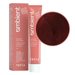 TEFIA  Ambient 5.5 Перманентная крем-краска для волос / Светлый брюнет красный, 60 мл