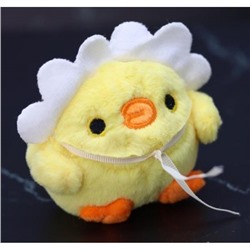 Брелок плюшевый "Little chick cap", yellow 8 см 140P-005B