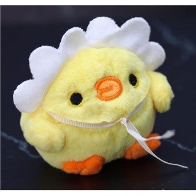 Брелок плюшевый "Little chick cap", yellow 8 см 140P-005B