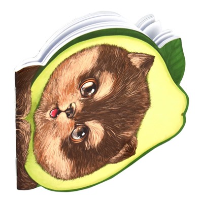 Блокнот фигурный 120х117 мм 30л без линовки "АВОКАДОПЕС" 63037 Феникс