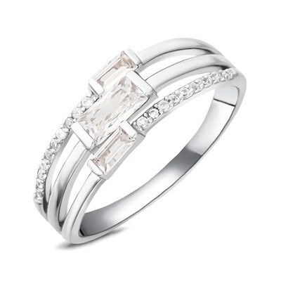 Кольцо, куб.циркон., BY-4393