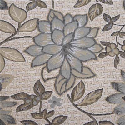 Покрывало гобеленовое Этель «Роскошь», серебряный, 140×200 см, п/э 80%, хлопок 20%, 450 г/м