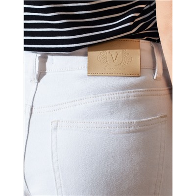 Шорты из эластичного денима