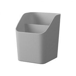 Подставка для письменных принадлежностей "Submarine Mini" Classic 8х10х8,5 см серая 2 отделения 61616 ErichKrause