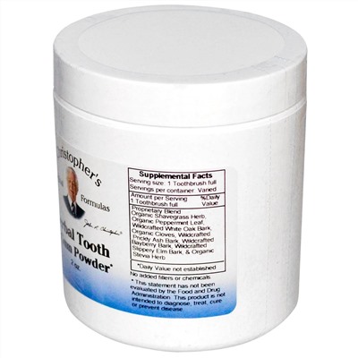 Christopher's Original Formulas, травяной порошок для зубов и десен, 56 г (2 унции)