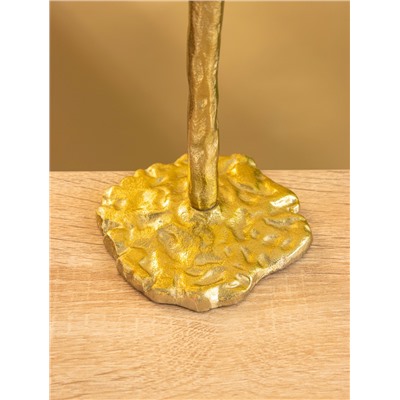 Подсвечник «Капель», 30 см, алюминий, золото