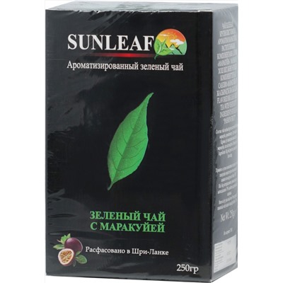 SUNLEAF. Green Tea Passion Fruit 250 гр. карт.упаковка