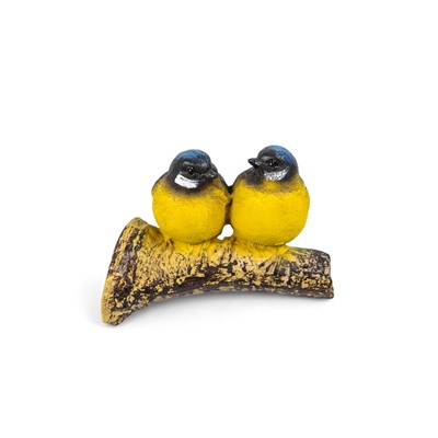 Садовая фигура из полистоуна «Синицы на ветке», подвесная, 16×12×12 см