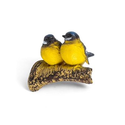 Садовая фигура из полистоуна «Синицы на ветке», подвесная, 16×12×12 см