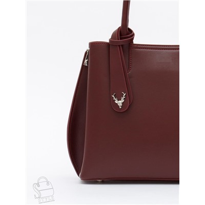 Сумка женская кожаная 1011M wine red  Polina&Eiterou