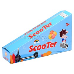 Самокат 3-х кол., зеленый, PU, в коробке