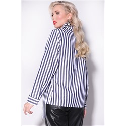 Рубашка Сэнди (полоска/черника)