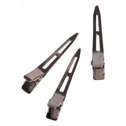 Dewal Зажим для волос CL-2510, металл, серебристый, 3 см, 100 шт. KRISTALLER, 1106269