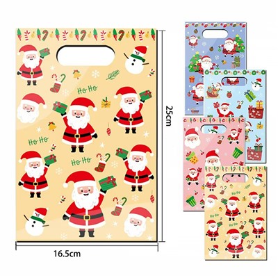 Набор подарочных пакетов 50 штук 25*16,5 см. Деды Морозы