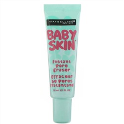 Maybelline, Основа под макияж Baby Skin Instant Pore Eraser, оттенок 010 бесцветный, 20 мл