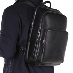 Рюкзак мужской кожаный 131419-37H black Heanbag