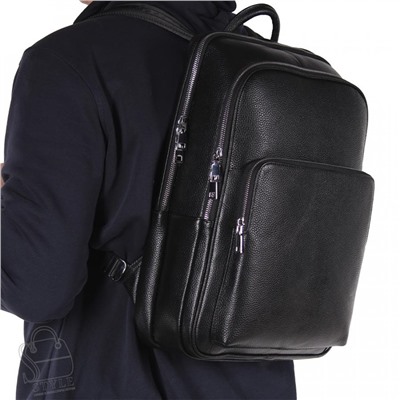 Рюкзак мужской кожаный 131419-37H black Heanbag