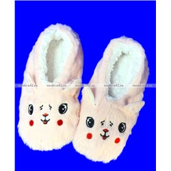 6 ПАР - Носки-тапочки с мехом Мордочки ЖЕНСКИЕ № 2