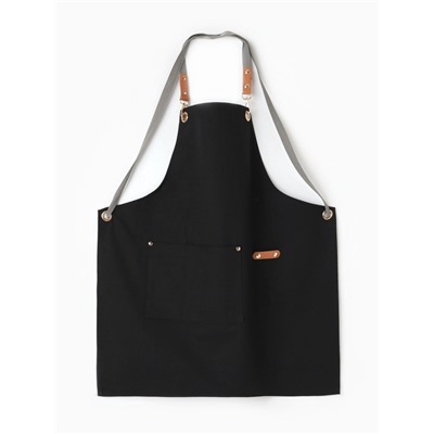 Фартук Этель «Стиль», чёрный, 70×78 см, 100% хлопок