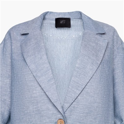 Пиджак женский MIST plus-size, размер 50, голубой