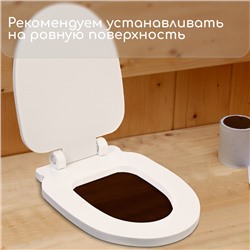 Сиденье для уличного туалета, с крышкой, 38×50 см, Стандарт, пенополистирол, Greengo