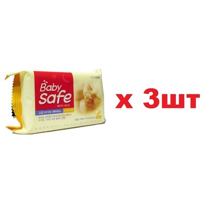 Lion Baby safe Мыло для стирки детских вещей 190г с ароматом акации 3шт