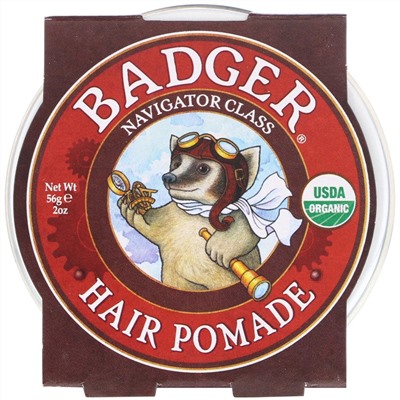Badger Company, Organic, Hair Pomade, Navigator Class, 2 oz (56 g)